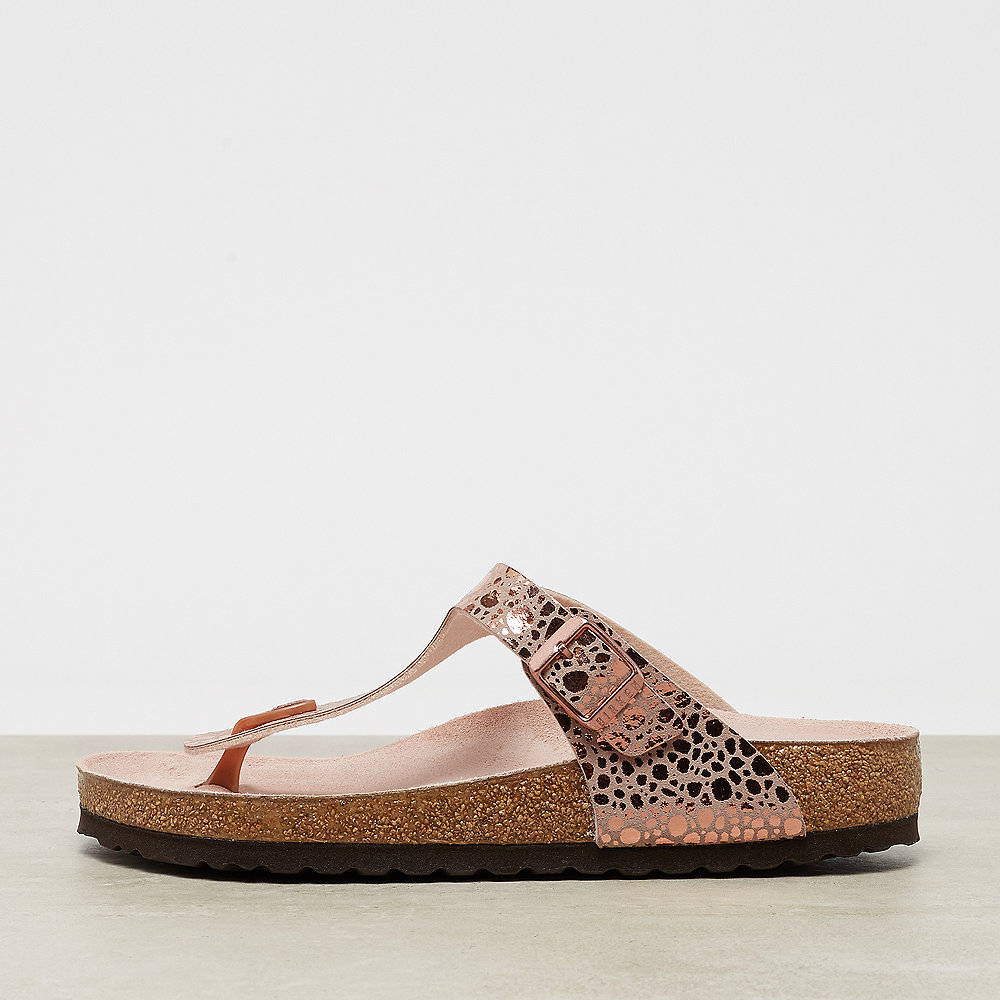 Birkenstock Gizeh metallic stones copper