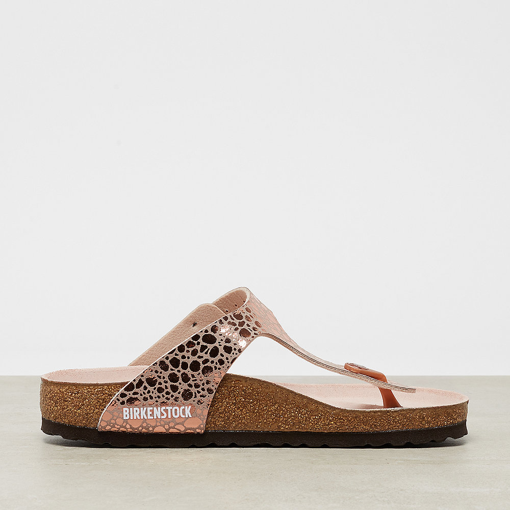 Birkenstock Gizeh metallic stones copper