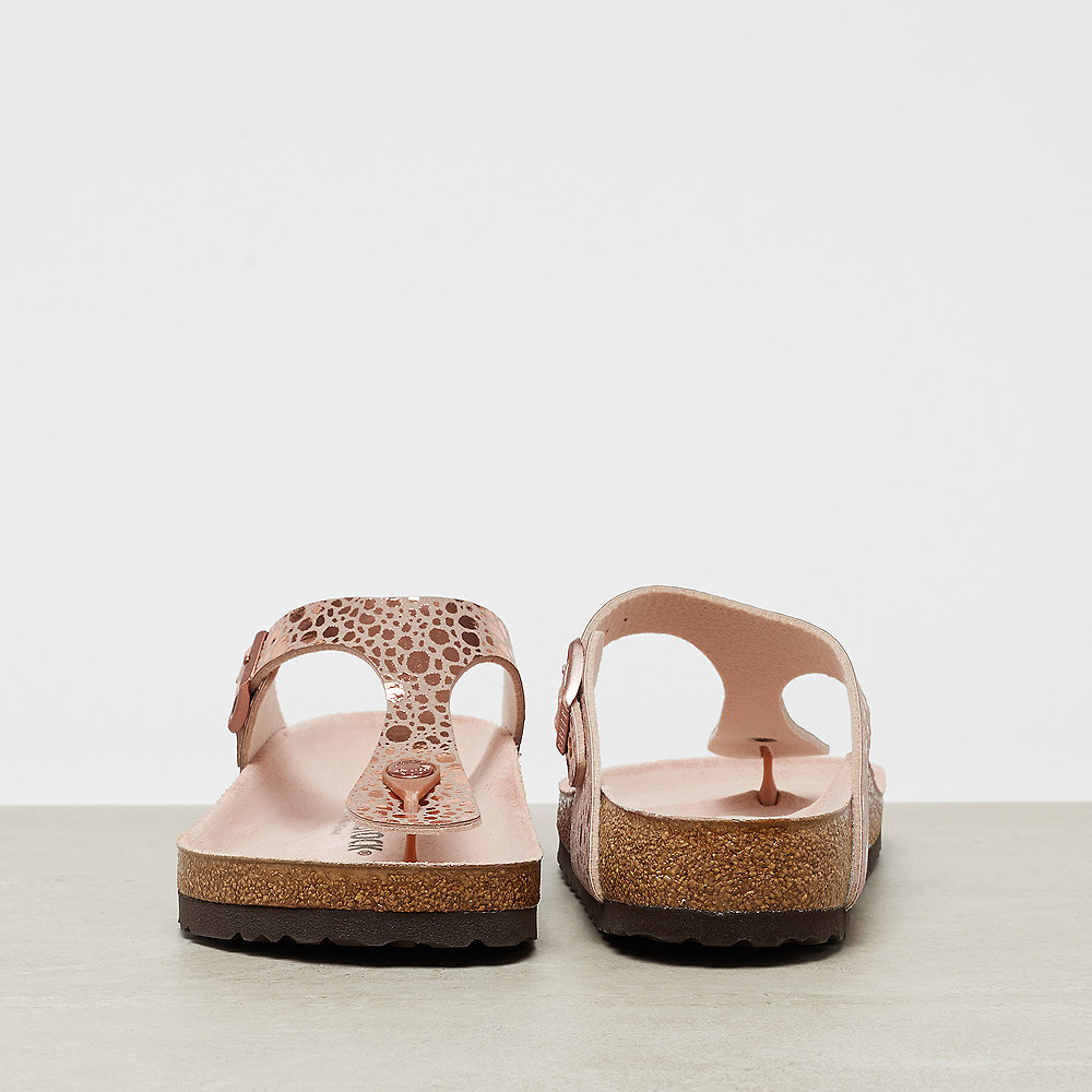 Birkenstock Gizeh metallic stones copper