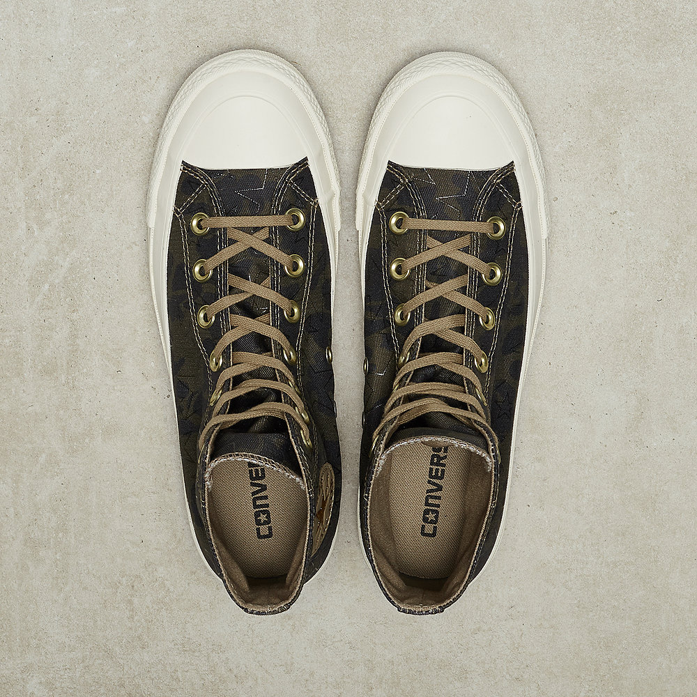 Converse CTAS Lift Ripple Hi khaki/sandy/egret