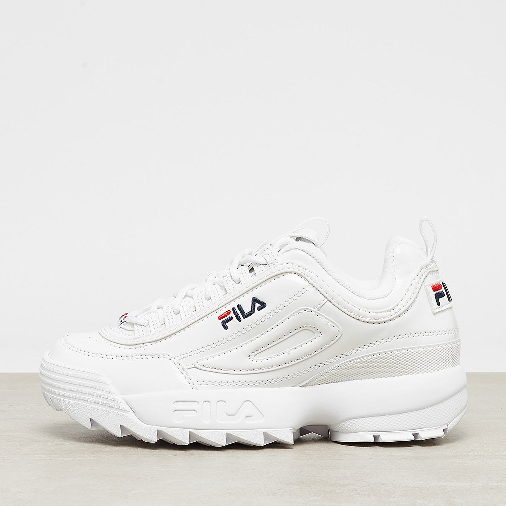 Fila Disruptor M Low Wmn white patent