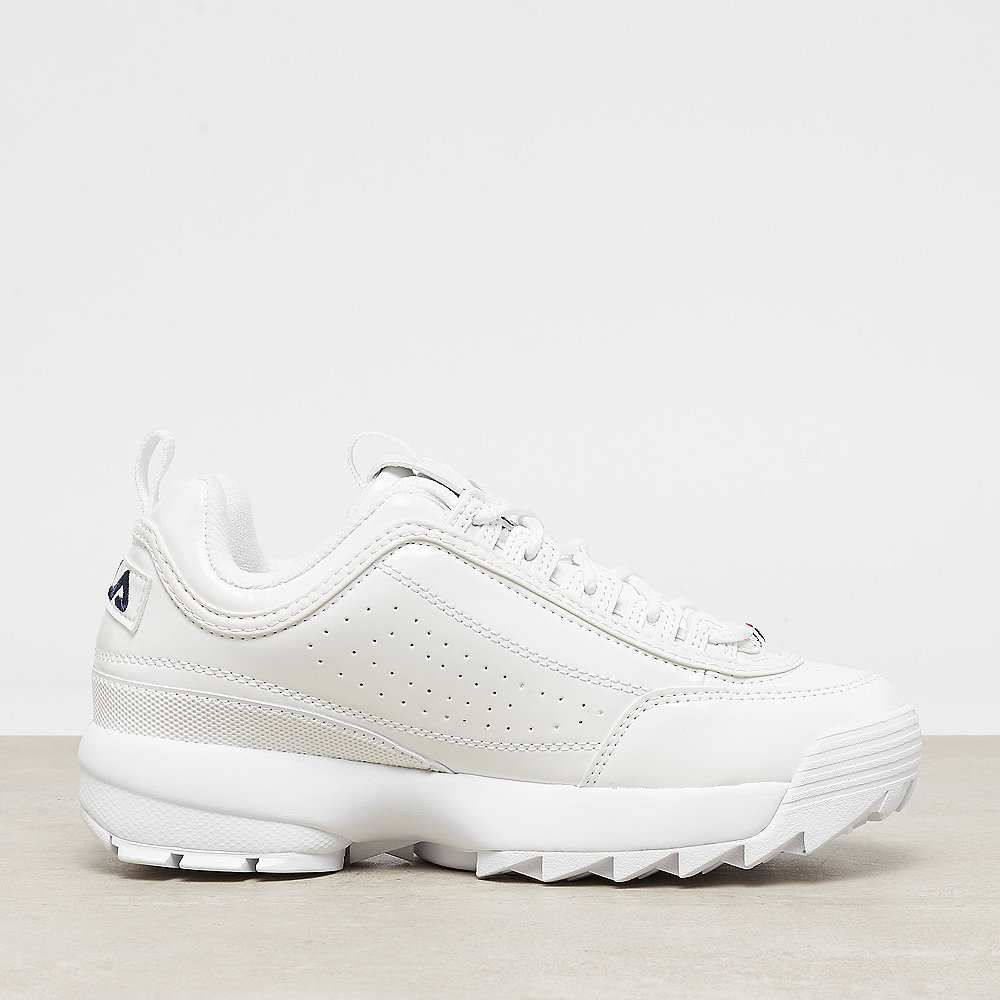 Fila Disruptor M Low Wmn white patent