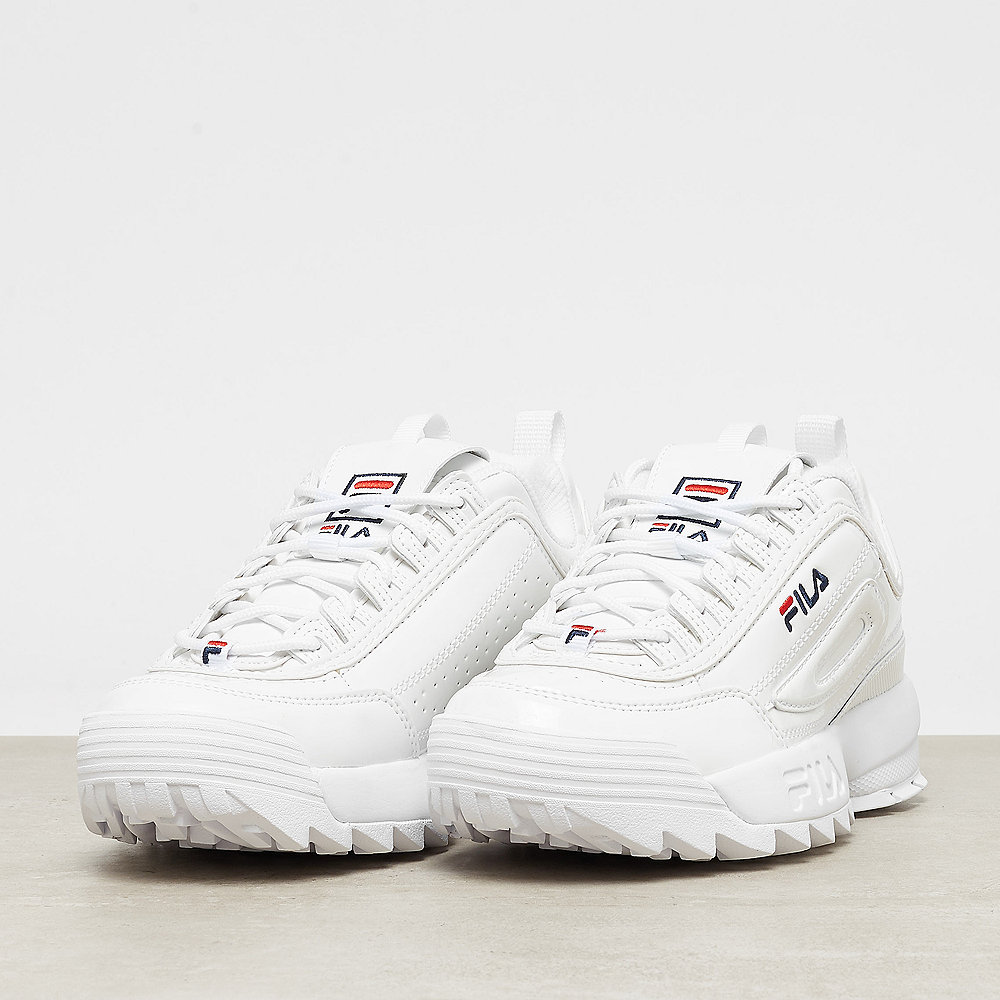 Fila Disruptor M Low Wmn white patent