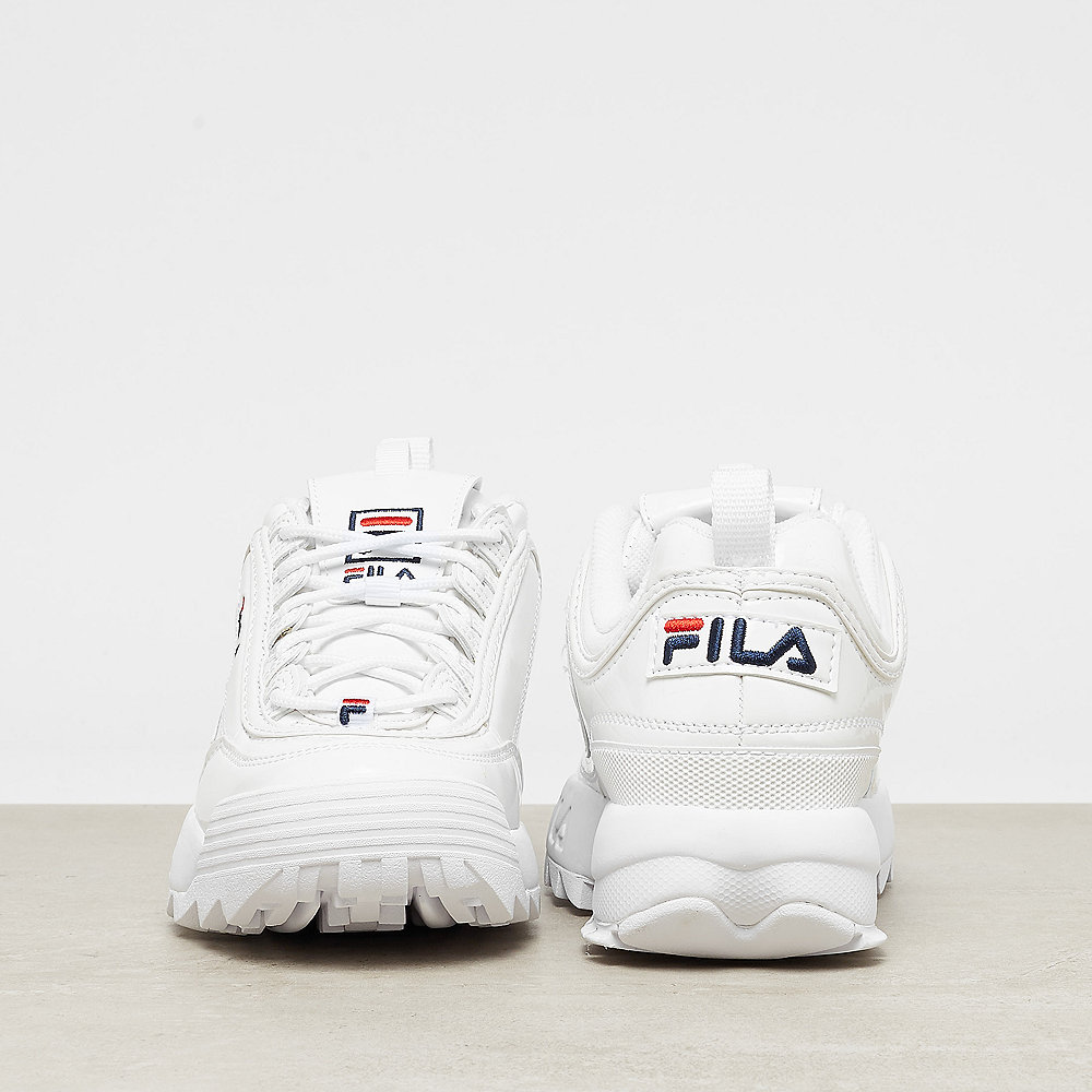 Fila Disruptor M Low Wmn white patent