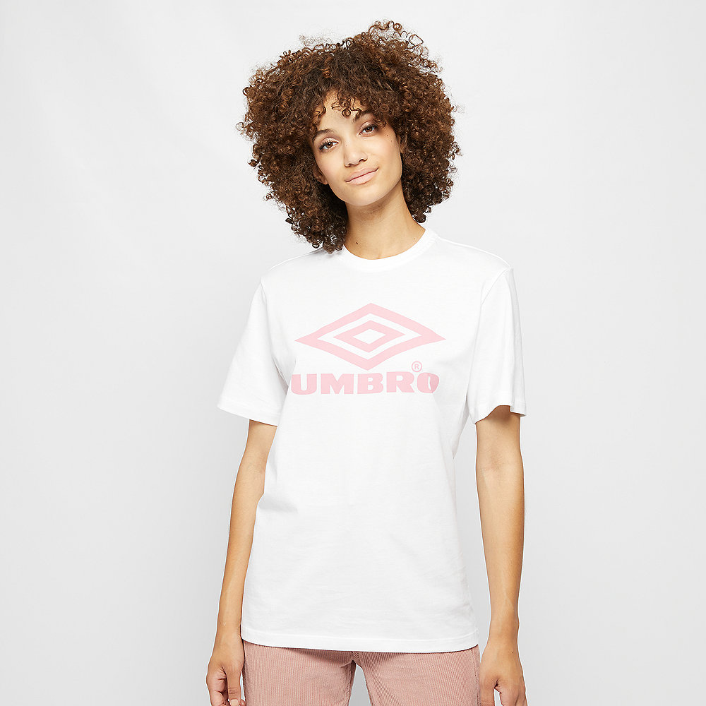 Umbro Boyfriend Fit Logo Tee white/blush
