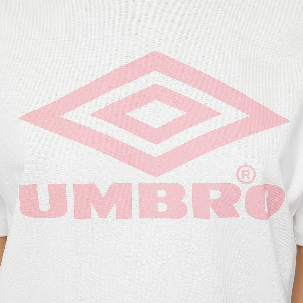 Umbro Boyfriend Fit Logo Tee white/blush