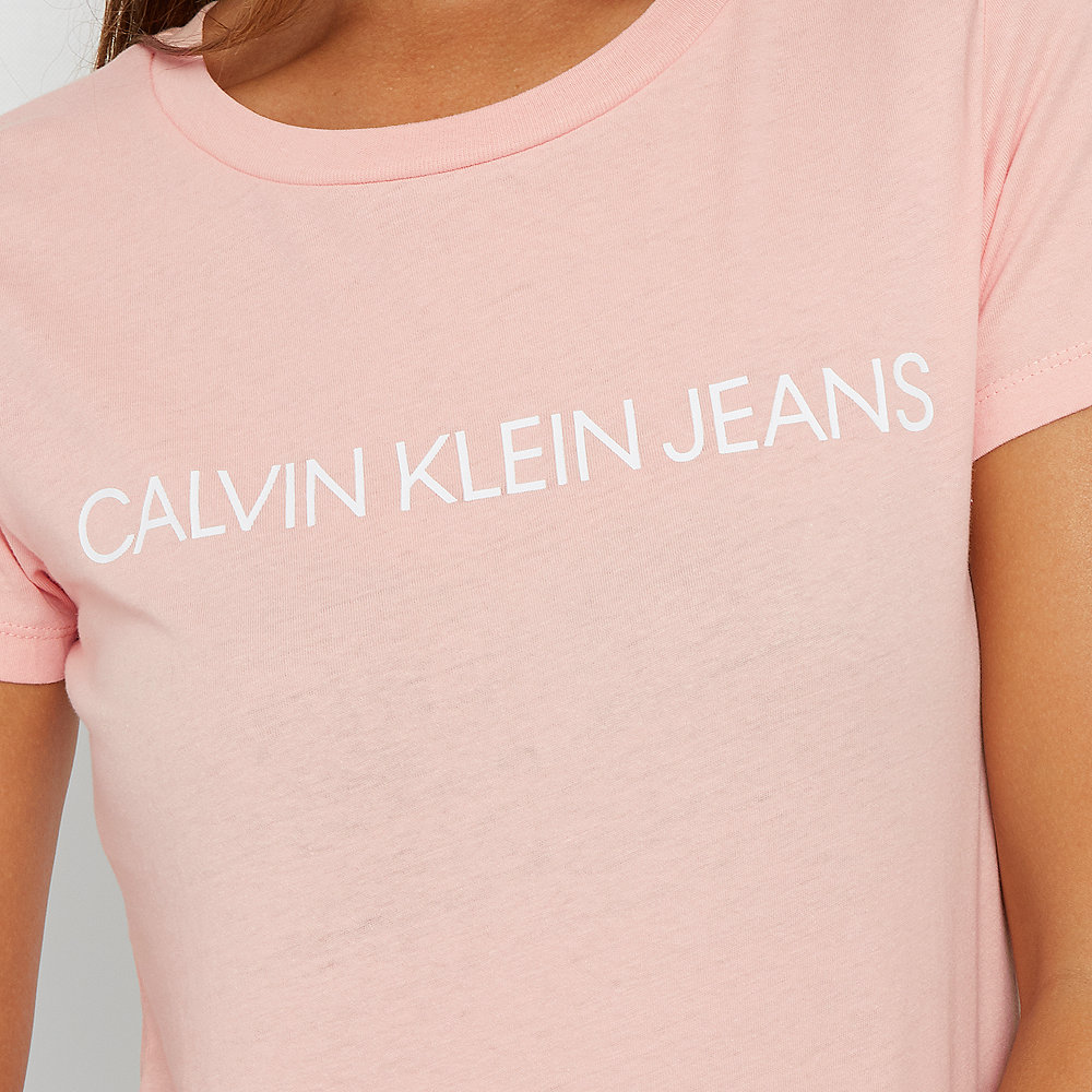 Calvin Klein Institutional Logo Slim Fit T-Shirt blossom/bright white