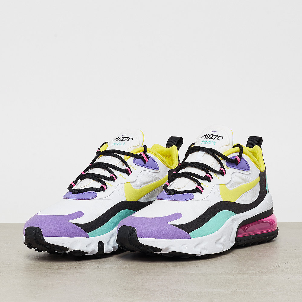NIKE Air Max 270 white/dynamic yellow black bright violet