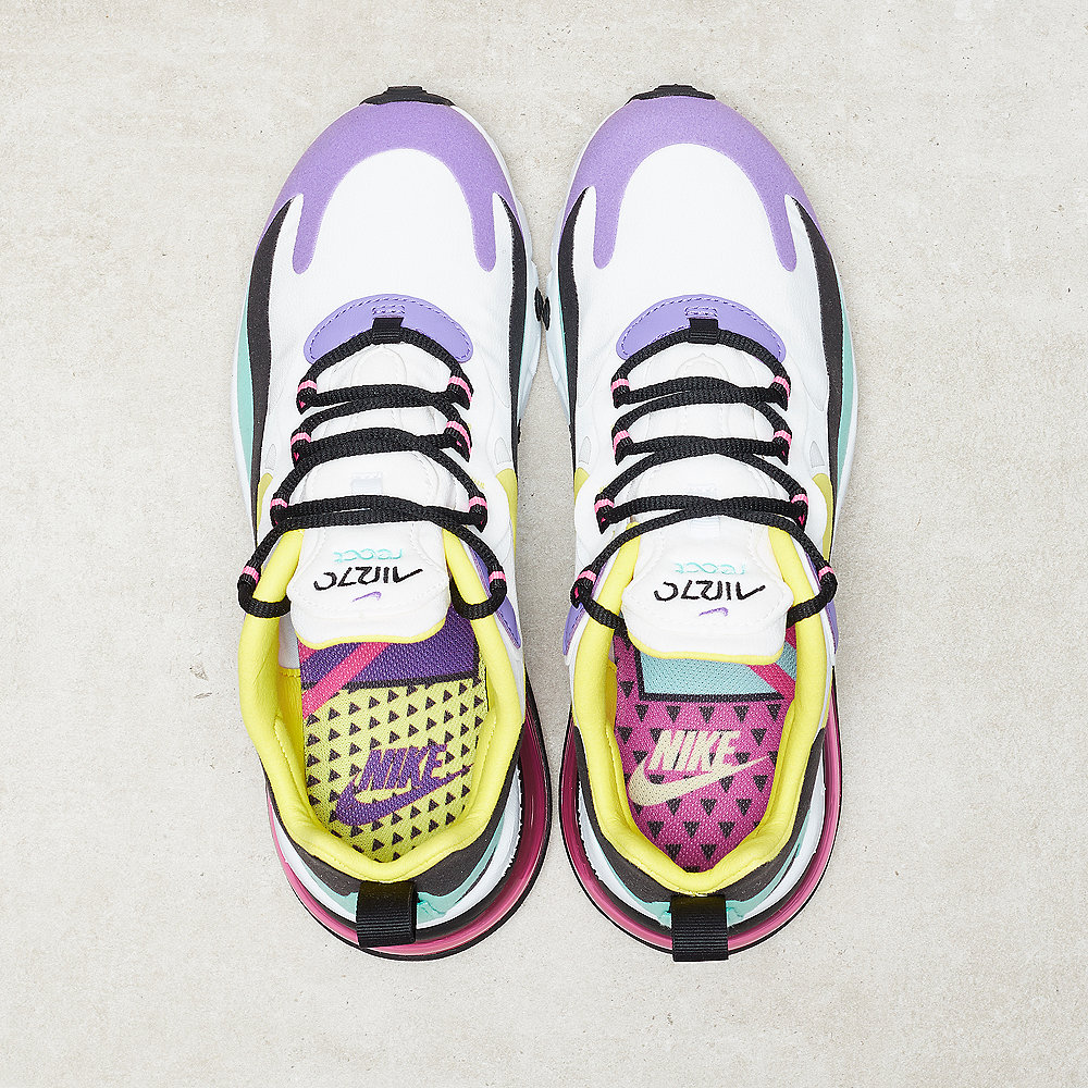 NIKE Air Max 270 white/dynamic yellow black bright violet