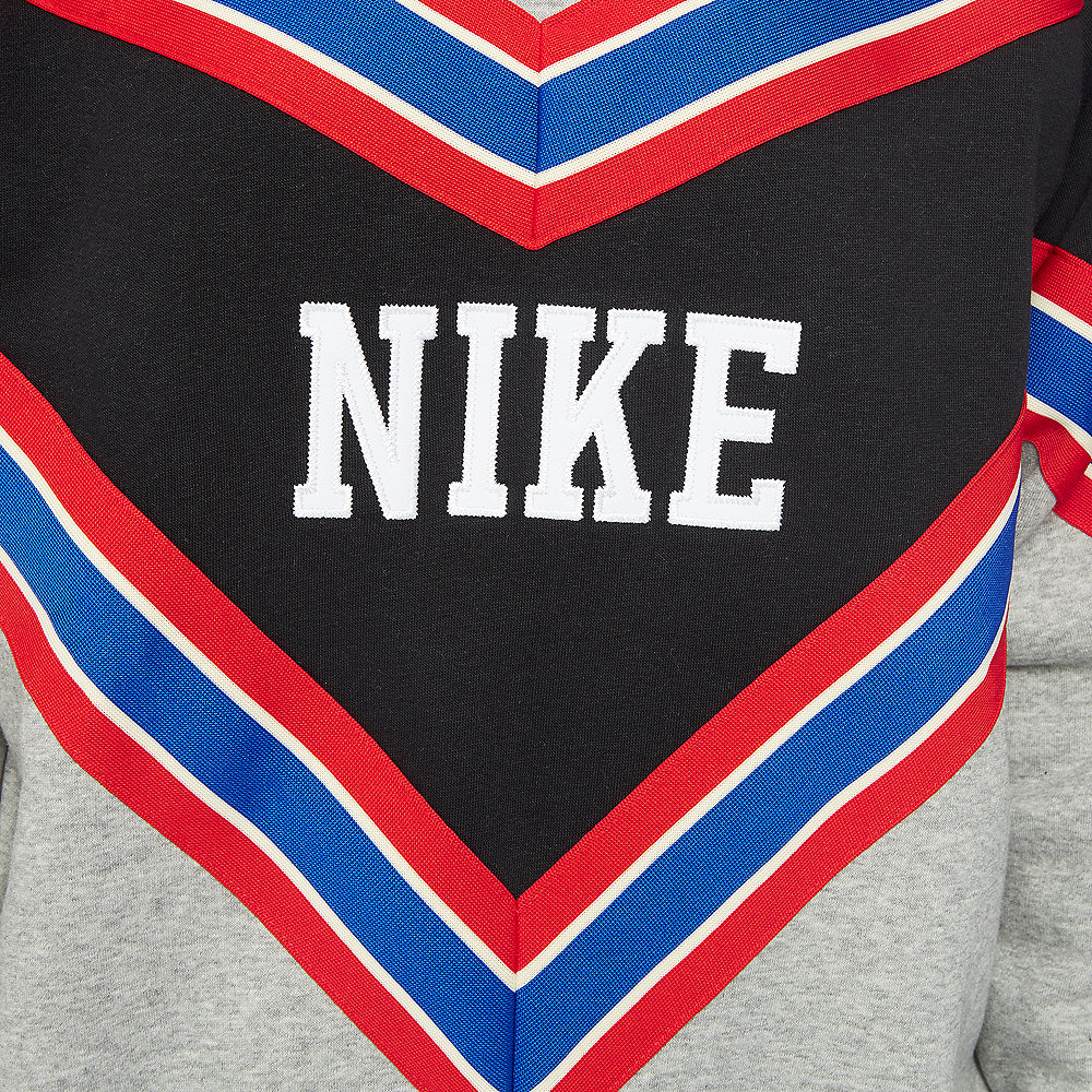 NIKE NSW NSP Crew FLC dk grey heather/black/white/white