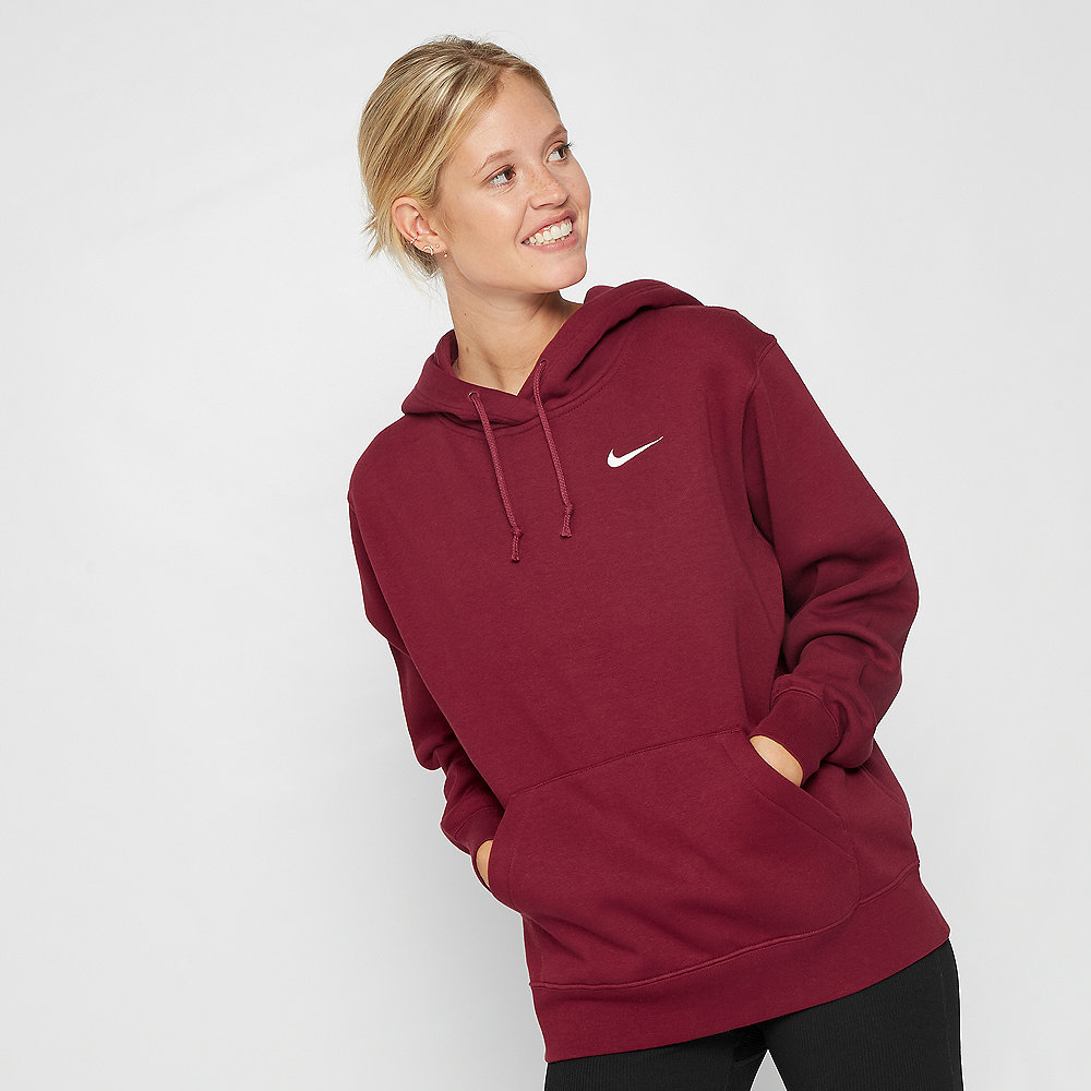 NIKE W NSW ESSNTL HOODIE FLC TREND team red/white