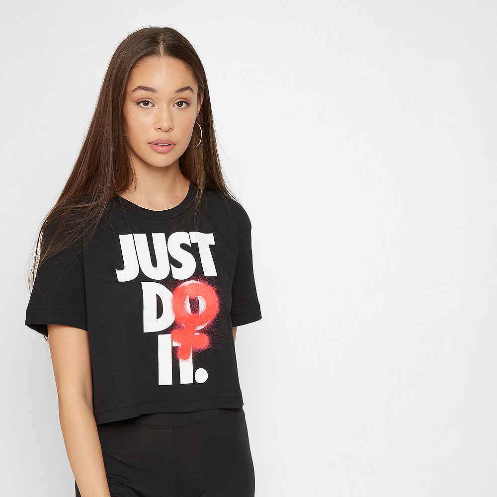 NIKE W NSW TEE REBEL CROP 2 black