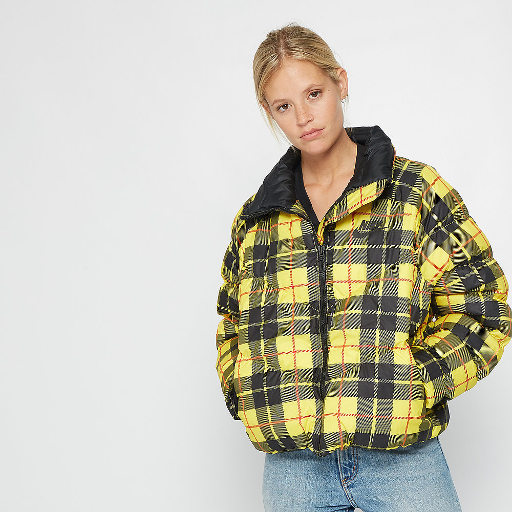 NIKE W NSW SYN FILL JKT STMT AOP PD chrome yellow/black
