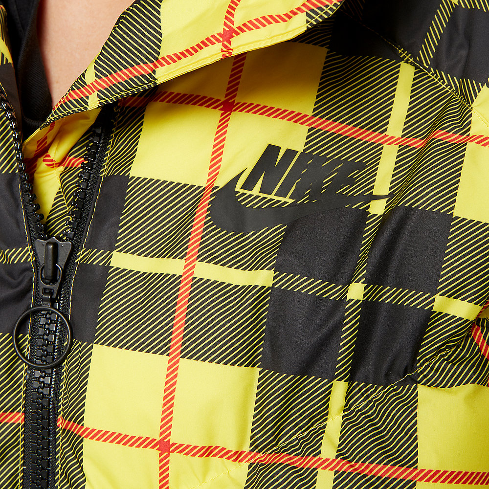 NIKE W NSW SYN FILL JKT STMT AOP PD chrome yellow/black