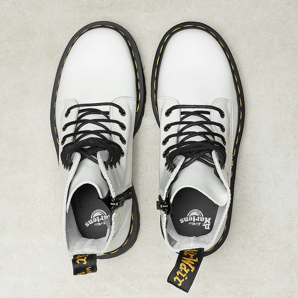 Dr. Martens Jadon White Polished Smooth