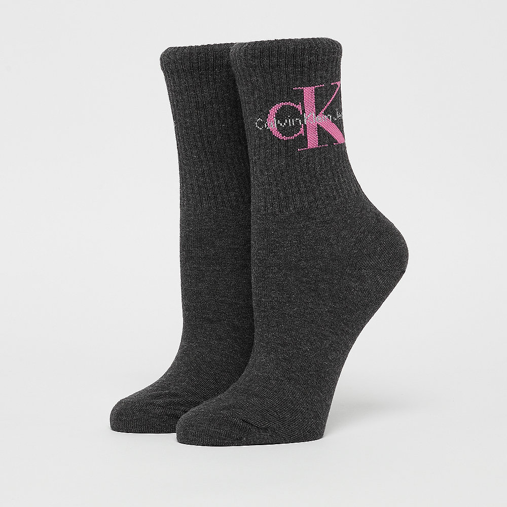 Calvin Klein Jeans Logo Short Crew charcoal heather