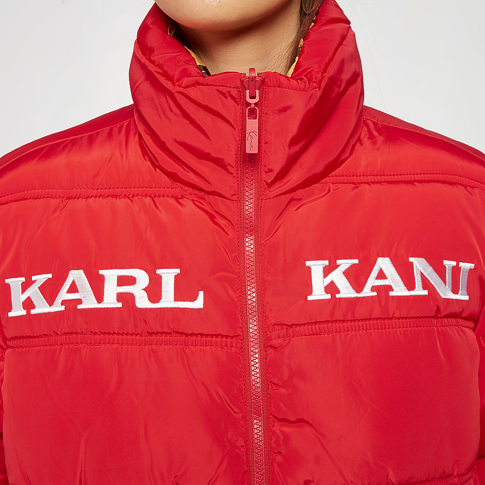 Karl Kani KK Retro Reversible Puffer Jacket red/camel/brown