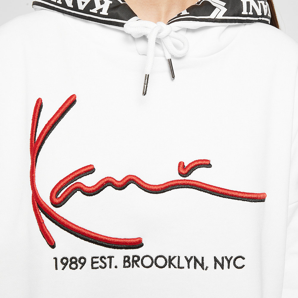Karl Kani Signature Hoodie white/red