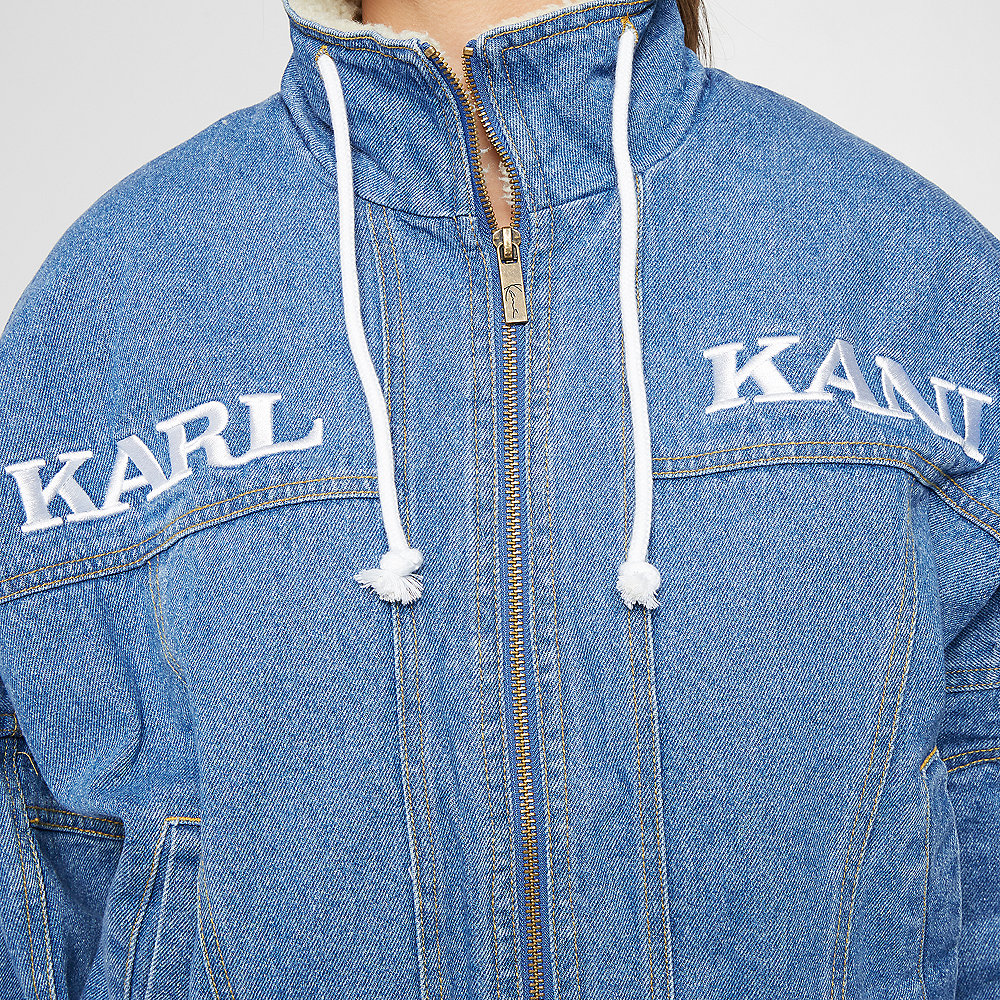 Karl Kani KK Sherpa Denim Jacket blue/white