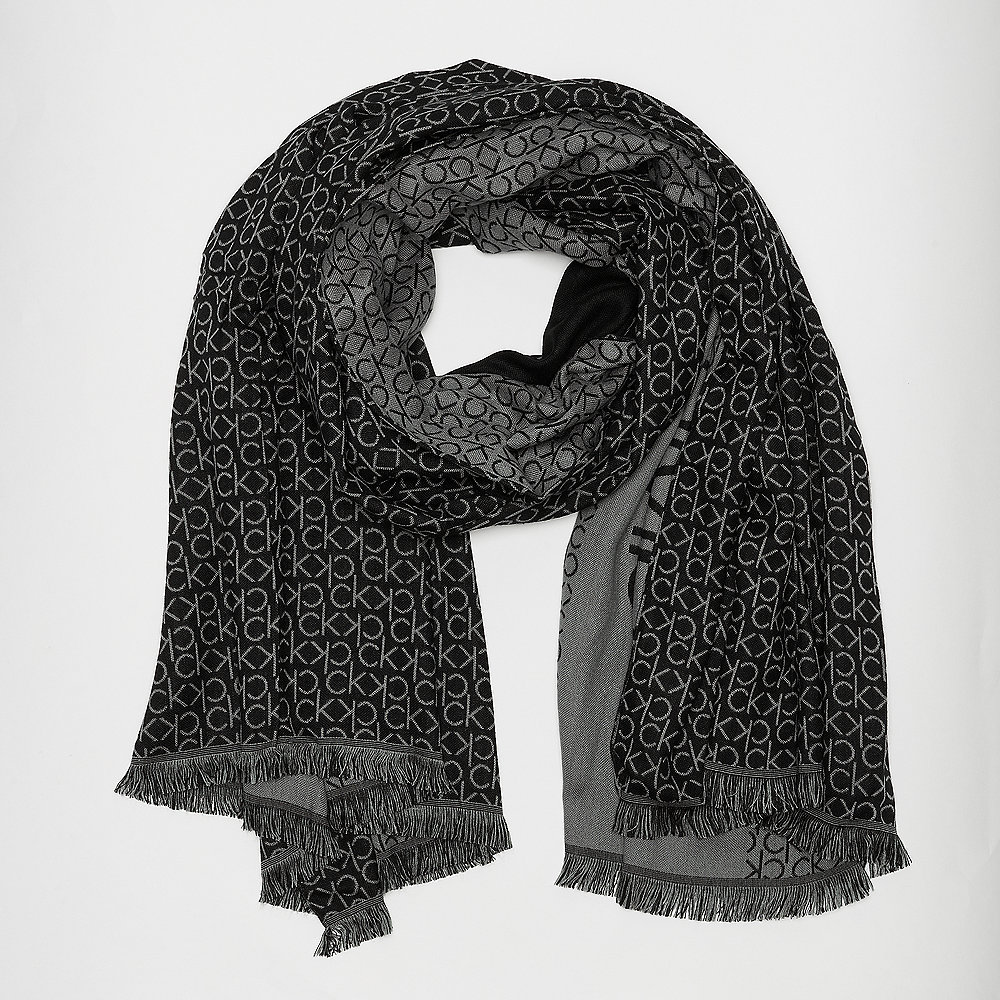 Calvin Klein Industrial Mono Jaquard Scarf W black
