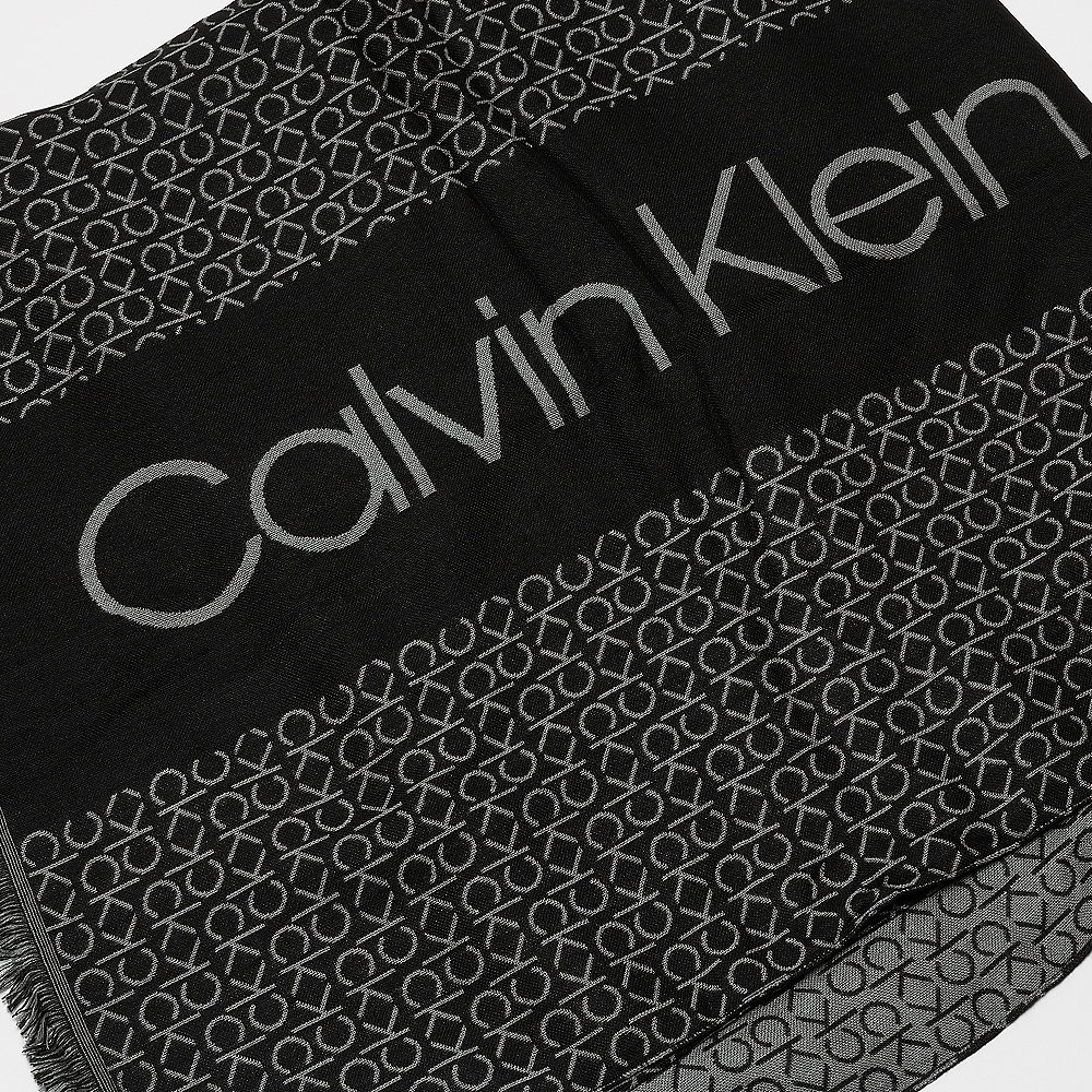 Calvin Klein Industrial Mono Jaquard Scarf W black