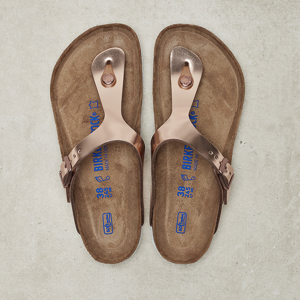 Birkenstock Gizeh SFB metallic copper