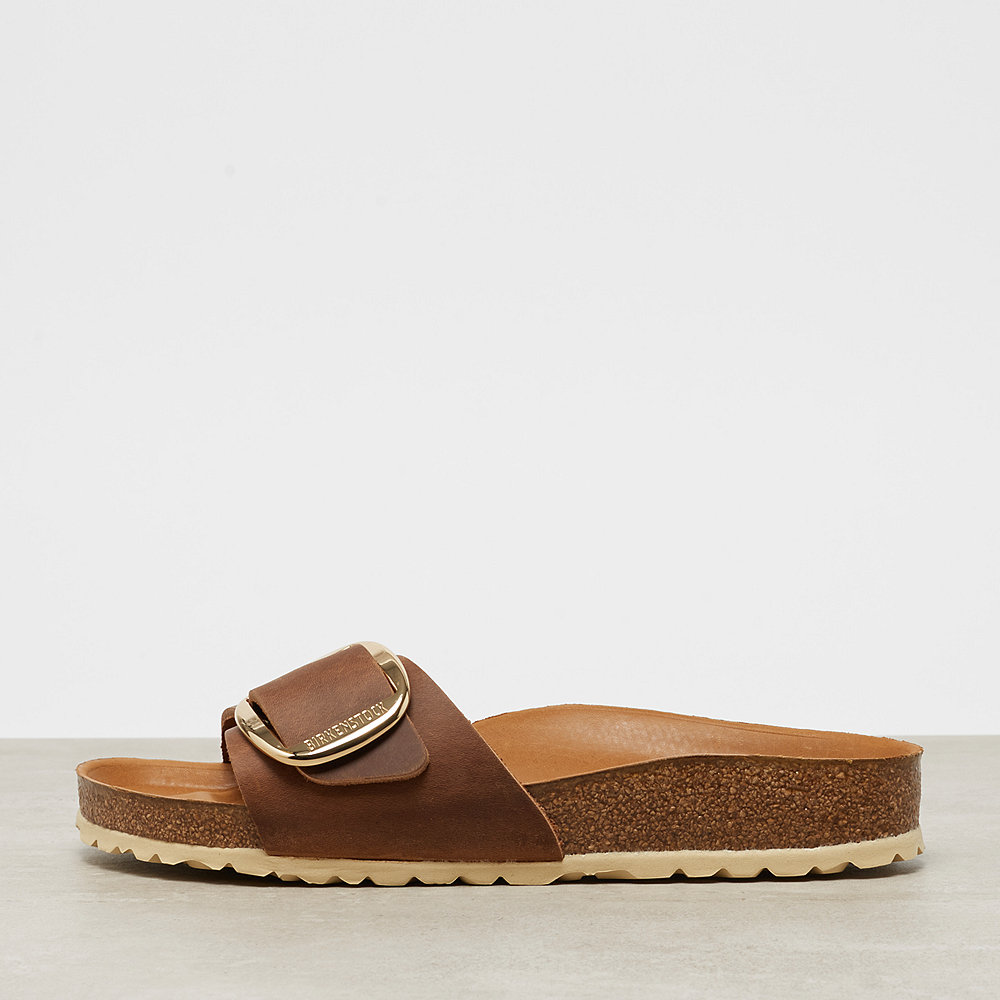 Birkenstock Madrid Big Buckle Slim Fit cognac
