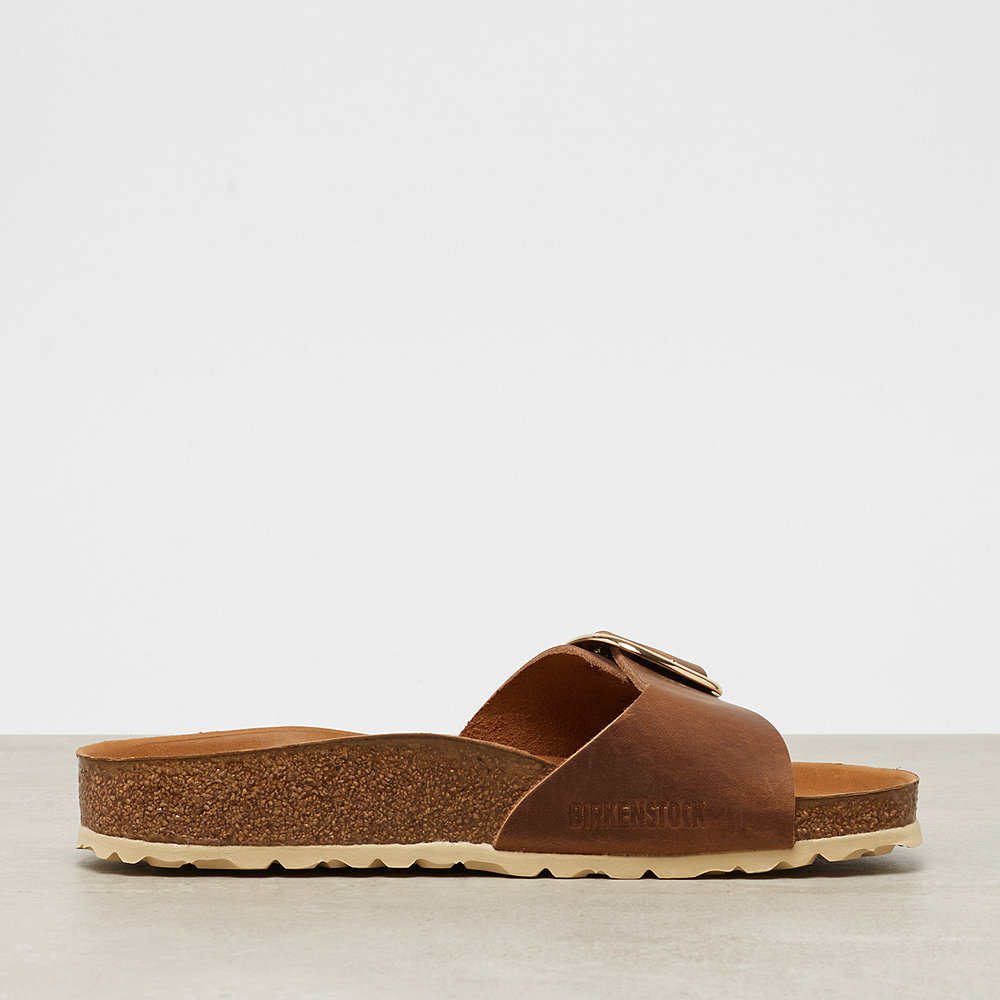 Birkenstock Madrid Big Buckle Slim Fit cognac