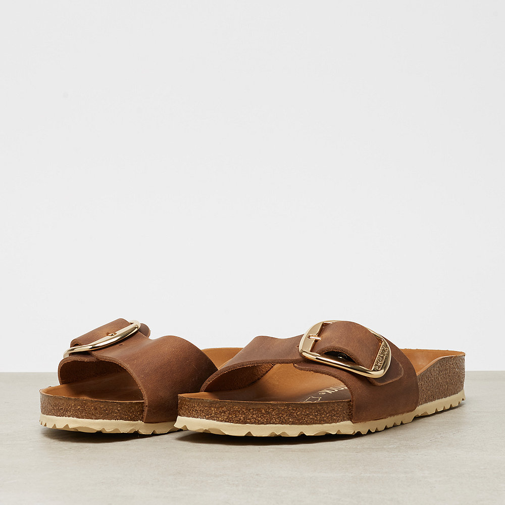 Birkenstock Madrid Big Buckle Slim Fit cognac