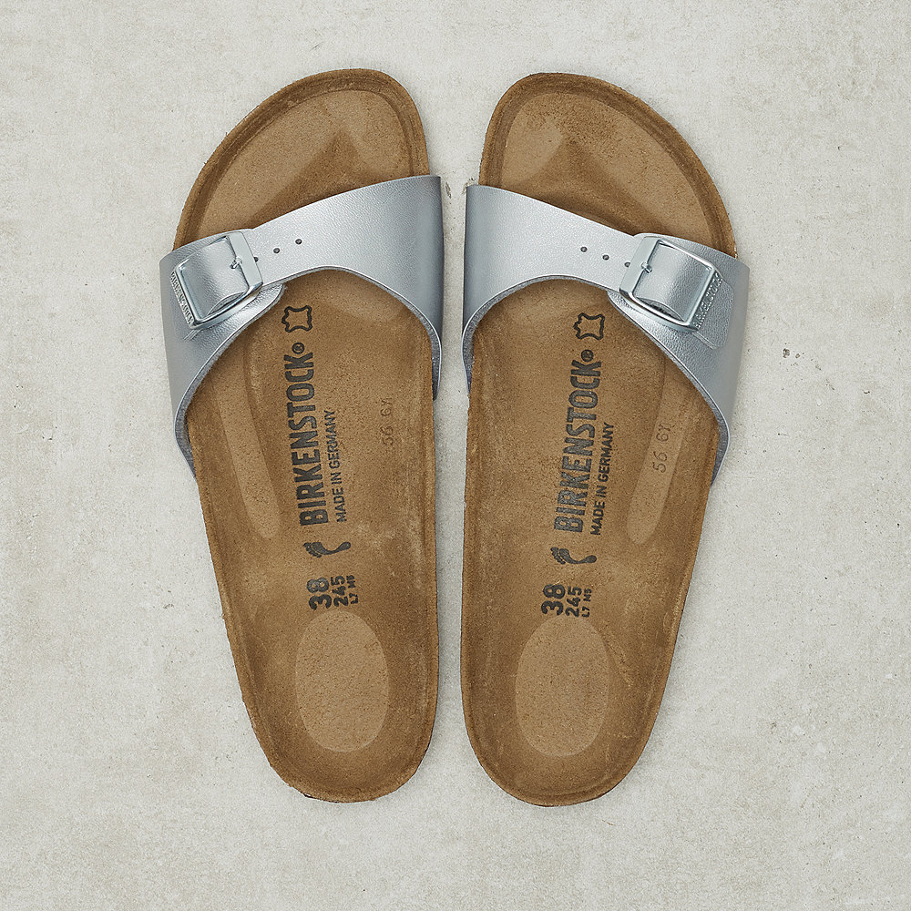 Birkenstock Madrid Birko-Flor silver