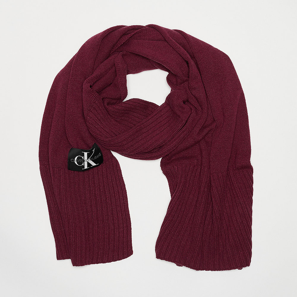 Calvin Klein Basic Knitted Scarf tawny port