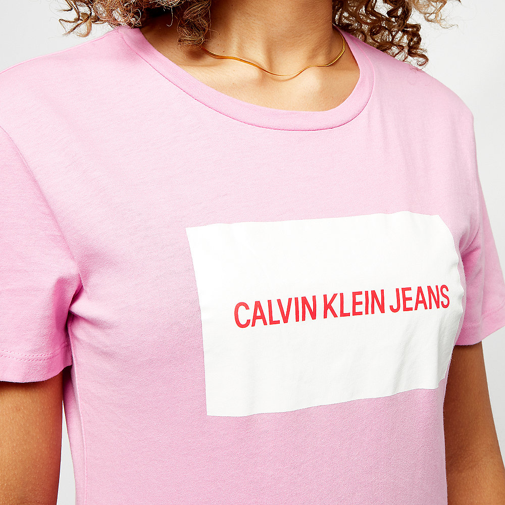 Calvin Klein Box Slim Fit T-Shirt begonia pink/bright white
