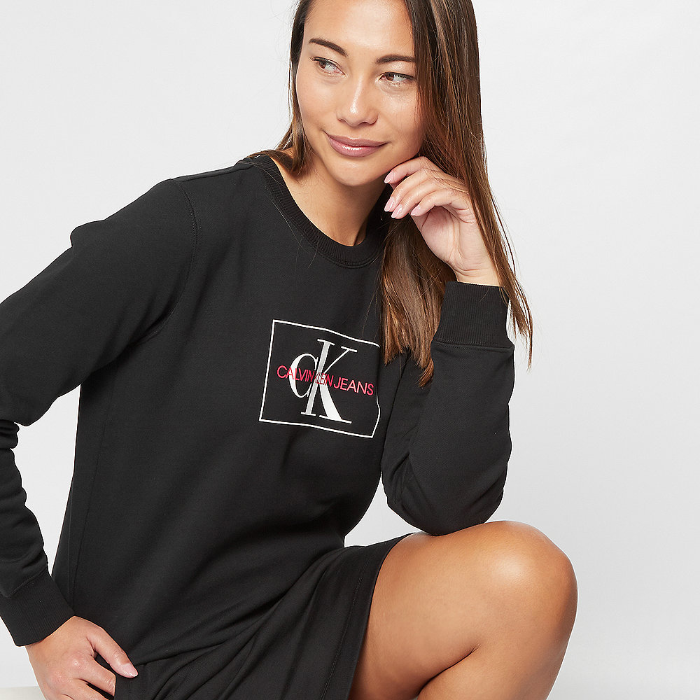 Calvin Klein Monogram Outline Crewneck black/white