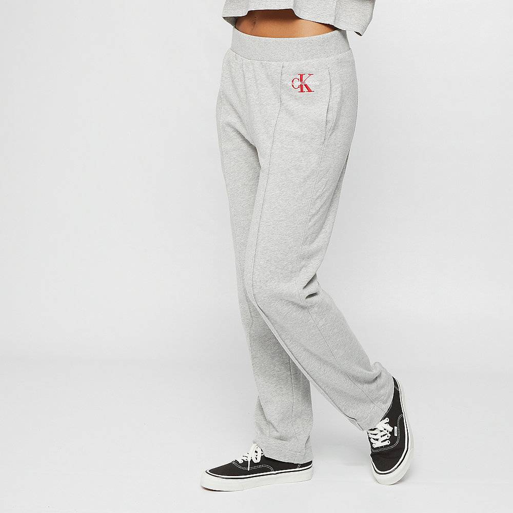 Calvin Klein Monogram Embroidery Sweatpants light grey heather