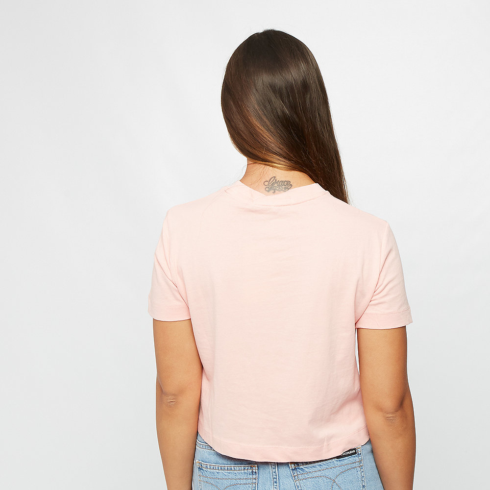 Calvin Klein Shrunken Instit Crop SS blossom/bright white