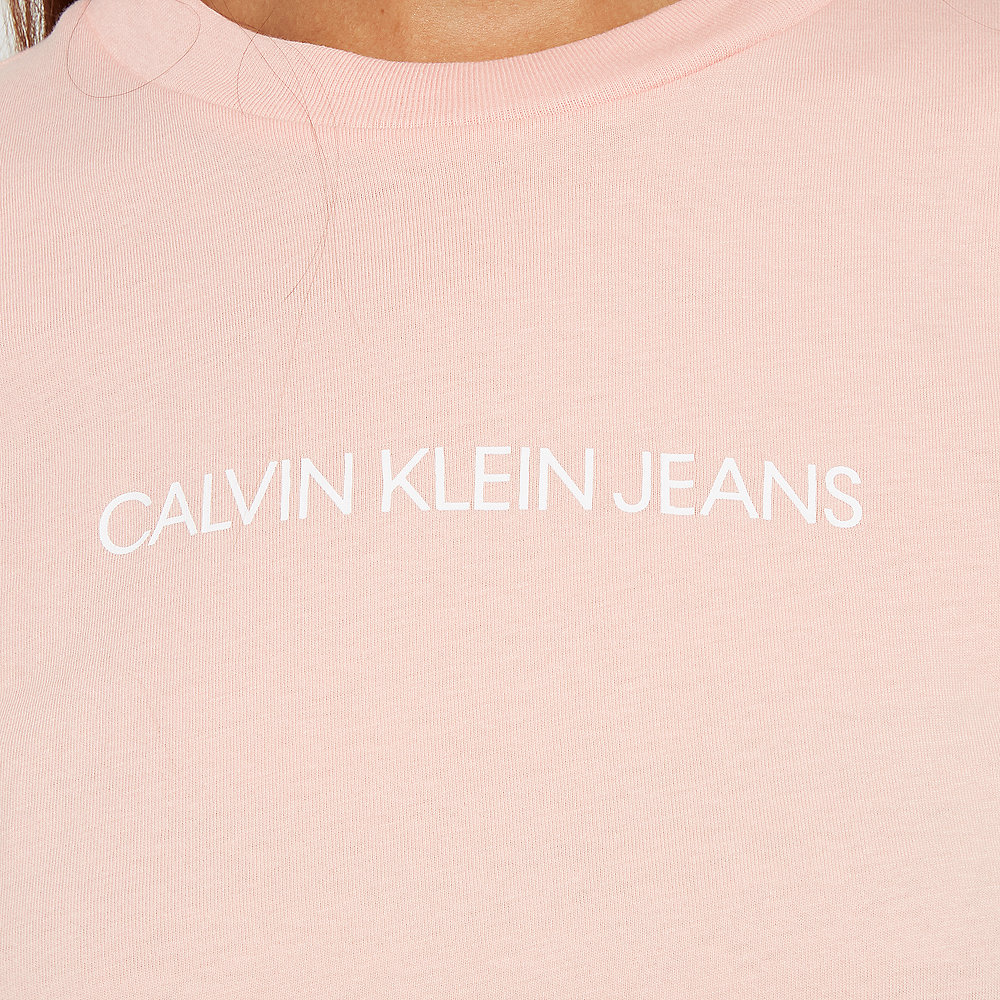 Calvin Klein Shrunken Instit Crop SS blossom/bright white
