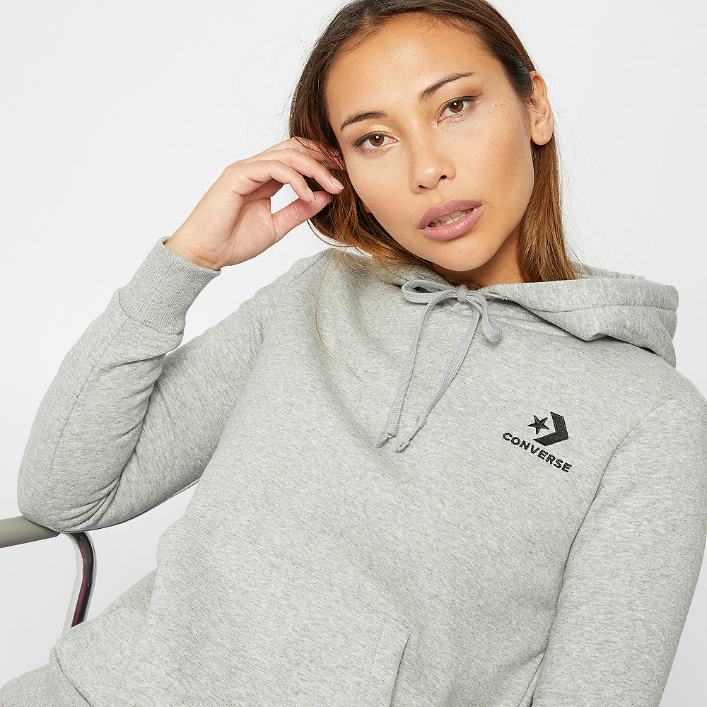 Converse Star Chevron EMB PO Hoodie vintage grey heather
