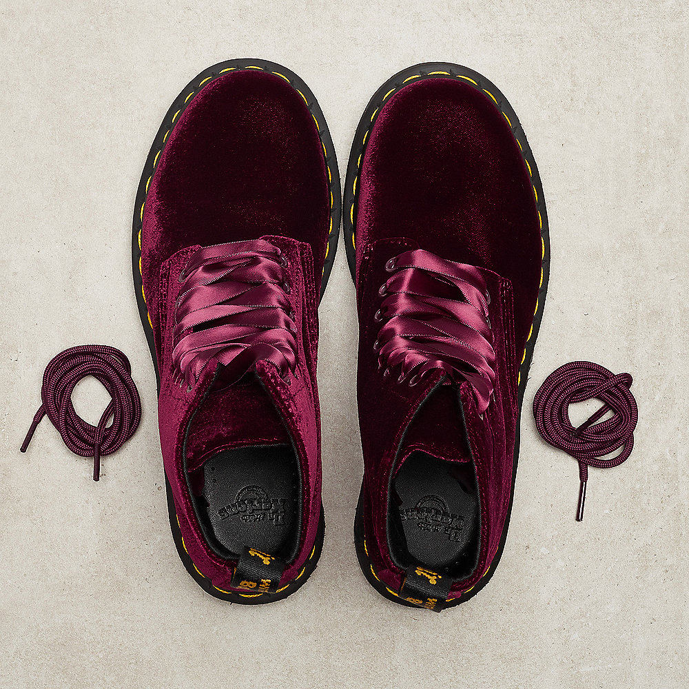 Dr. Martens 1460 Pascal cherry red velvet