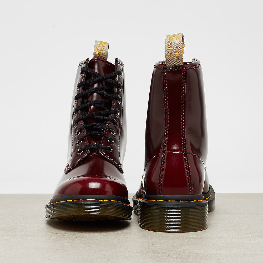Dr. Martens Vegan 1460 Cherry Red Cambridge Brush