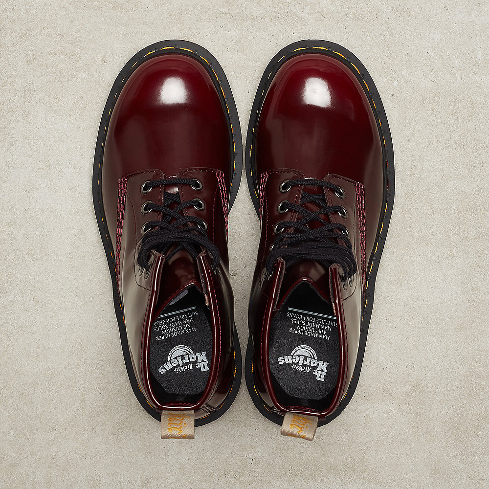 Dr. Martens Vegan 1460 Cherry Red Cambridge Brush