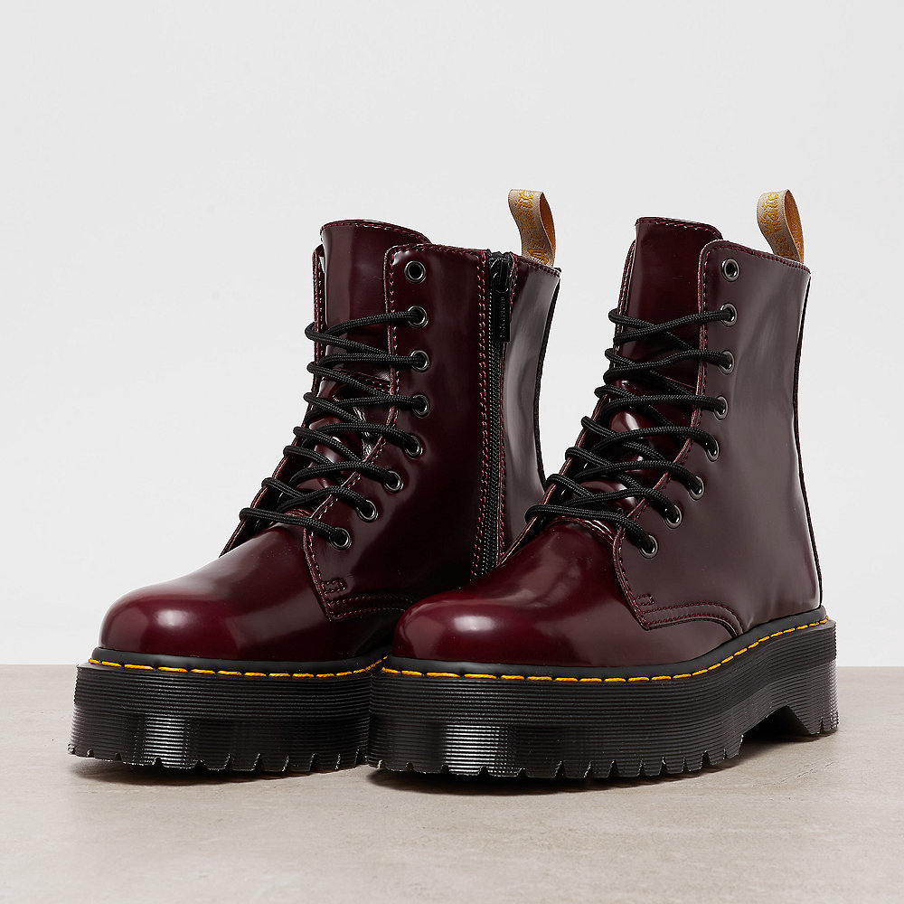 Dr. Martens Vegan Jadon Cherry Red Cambridge Brush