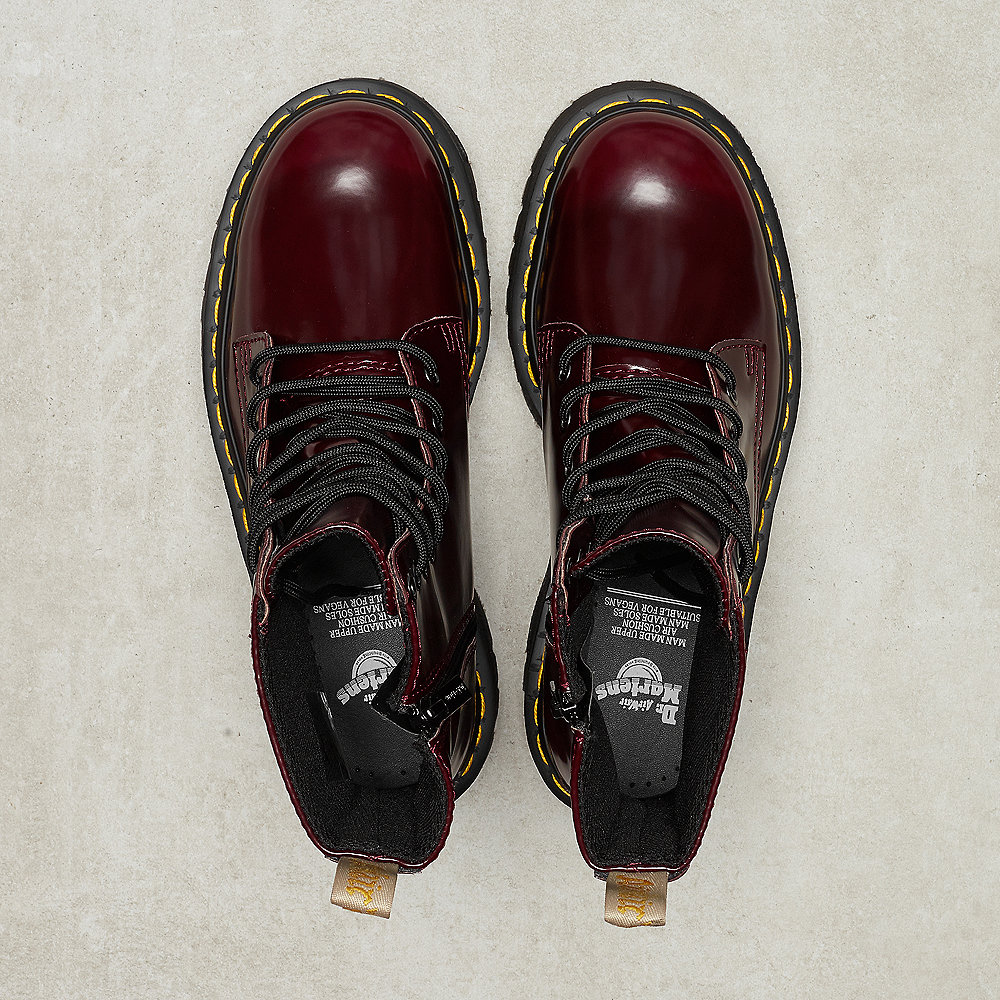 Dr. Martens Vegan Jadon Cherry Red Cambridge Brush