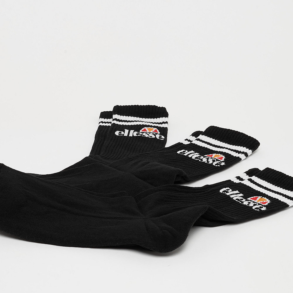 Ellesse Pullo 3 Pack Socks black