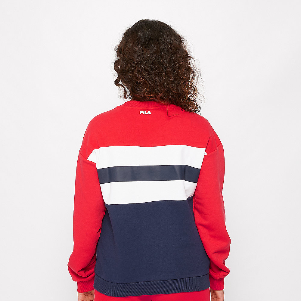 Fila ANGELA Crew Sweat 2.0 bright white-true re-black iris