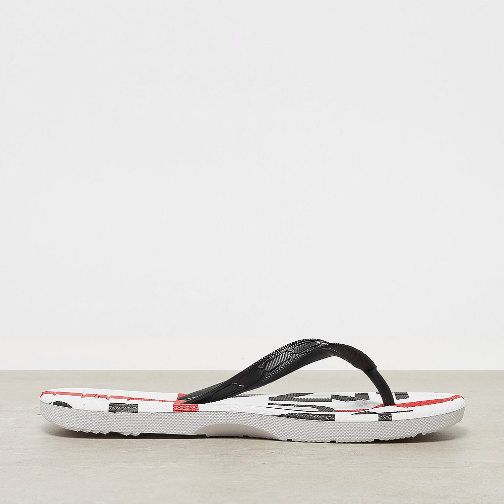 Hunter Womens Exploded Logo Flip Flop black
