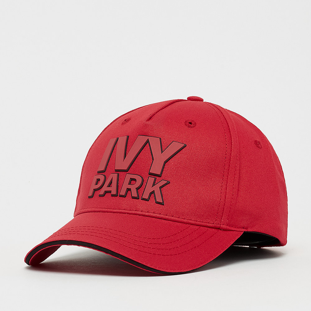 IVY PARK Silicon Logo Bicolour Baseball Cap fiery red