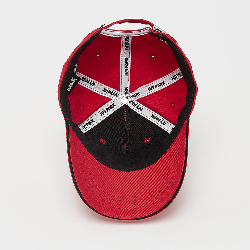 IVY PARK Silicon Logo Bicolour Baseball Cap fiery red