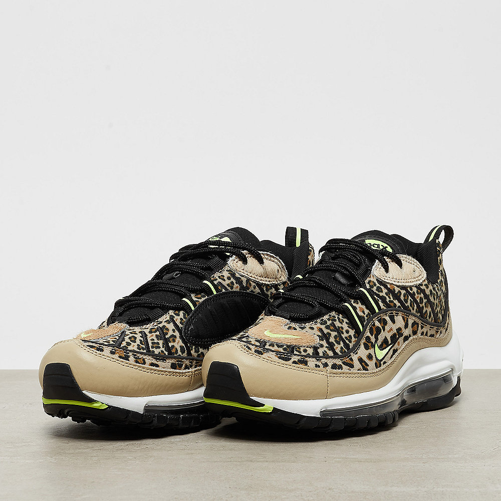NIKE Air Max 98 Premium desert ore/volt glow-black-wheat