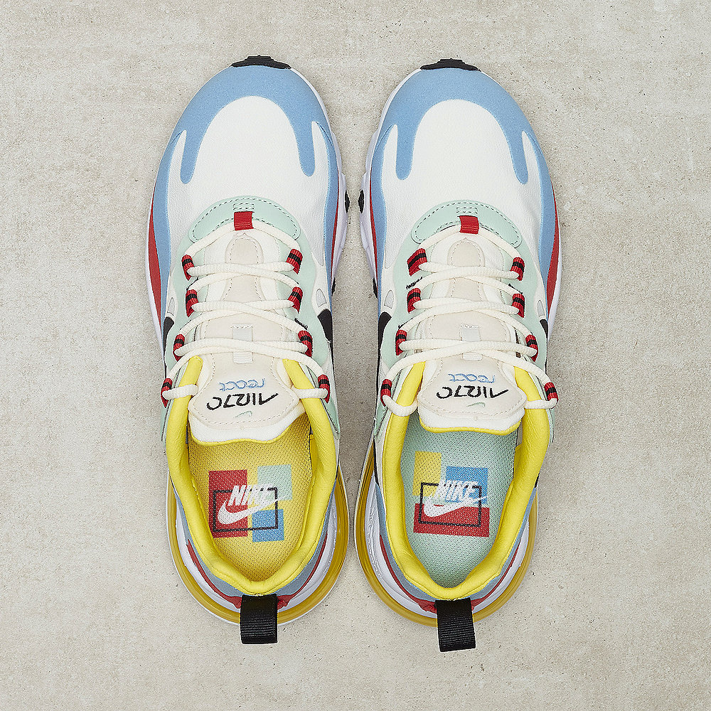 NIKE Air Max 270 React phantom/black-light blue-university red
