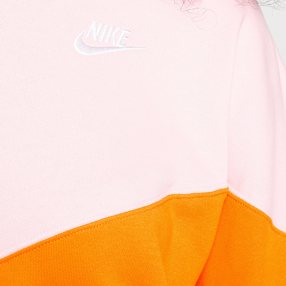 NIKE NSW Heritage Crew Sweater orange peel/med soft pink/white